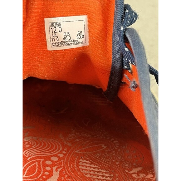 Vans Finisterre Collab Mens Size 12 Rare Low Blue Orange 721278 Skater - Picture 10 of 12